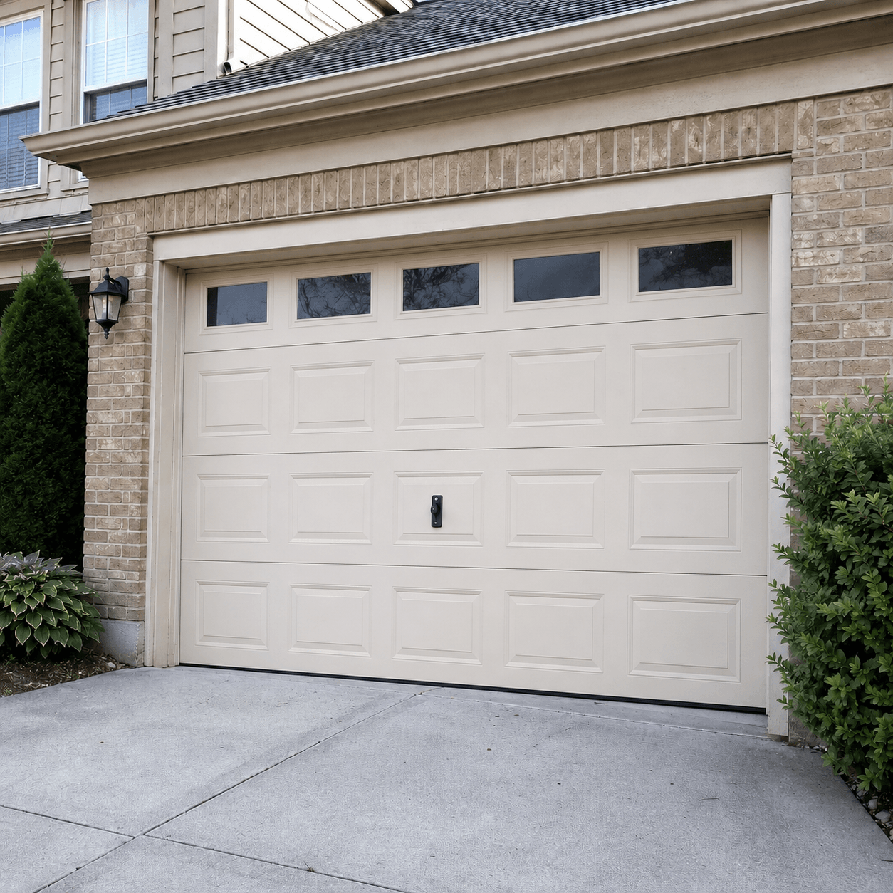 Fully repaired and properly operating garage door in South Houston TX