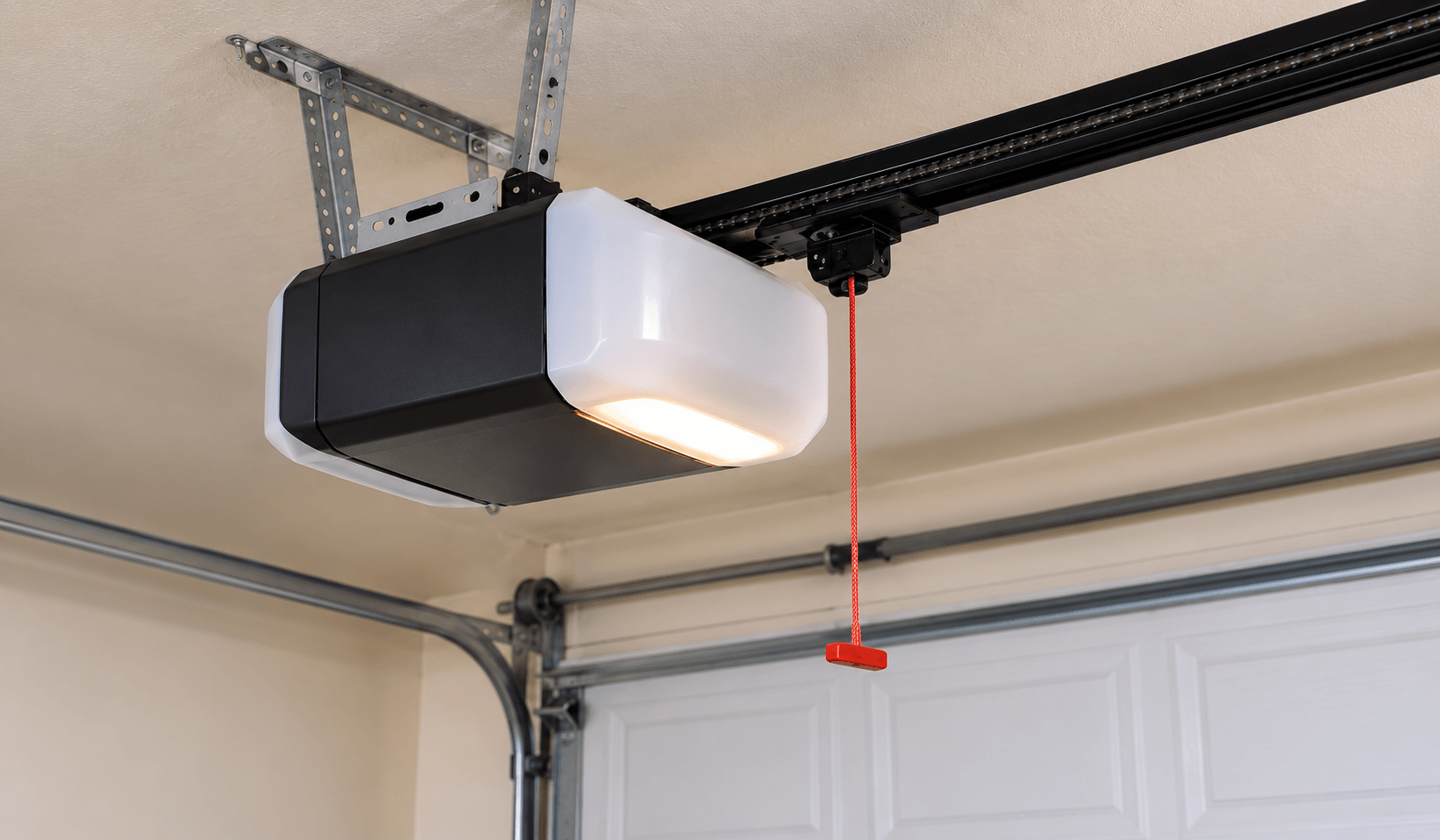 Garage door opener operating properly after repair and replacement in South Houston TX