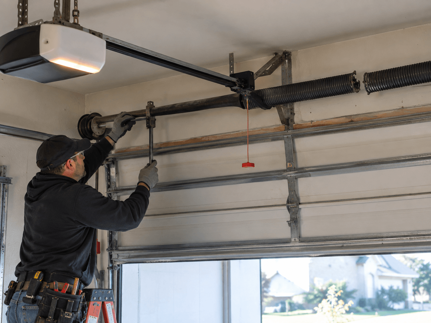 Garage Door Spring Repair South Houston TX protecting garage door opener from broken spring strain